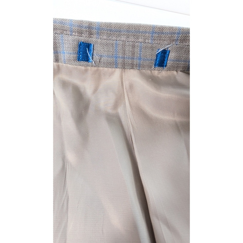 Blujacket Mens 48R Blue Plaid Regular Fit Reda Wool Blazer Sportcoat - Picture 8 of 10